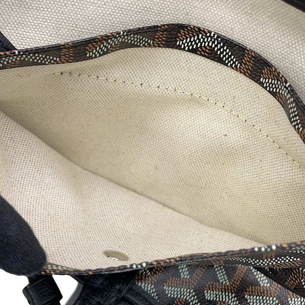 Goyard Saint Louis PM Tote Bag, Herringbone Leather, STLOUIPMLTY01CL01P, Blac... - Picture 13 of 16